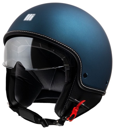 Casco jet motocubo beetle blue - motocubo,