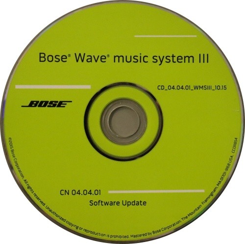 Aggiornamento bose wave - cd,