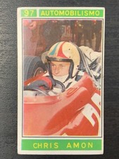 CHRIS AMON PANINI CAMPIONI SPORTIVI 67/68 N 97 RARISSIMO RIMOSSO DALL'ALBUM