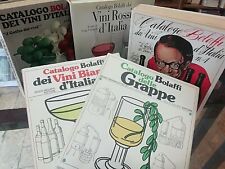 Cataloghi Bolaffi Vini e Grappe d'Italia - 5 Cataloghi 