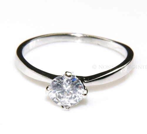 Anello solitario donna argento - donna,