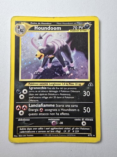 Pokemon houndoom rara - pokemon, neo