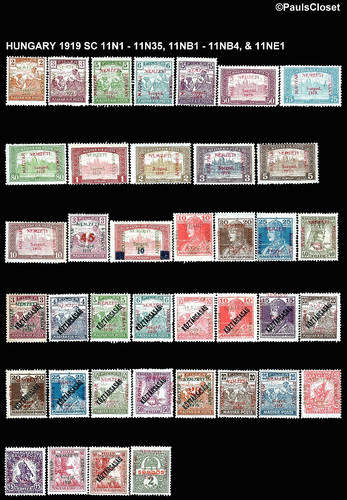 Ungheria 1919 11n1 11n35 - 1919, sc