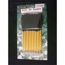 12 frecce in alluminio per balestre 50 - 80 libbre punta in metallo