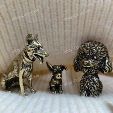 Statua cane simpatico ottone