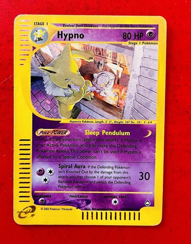 Lotto carte pokémon hypno - carte,