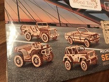 Wood Trick 4 Auto Set of Cars