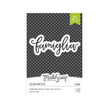 Set Scrapbooking "Famiglia" - 1 Fustella thinlits + timbri clear stamps - Mod...