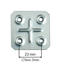 Staffa Piastra Giunzione unione per Mobili In Acciaio Scatola 100pz