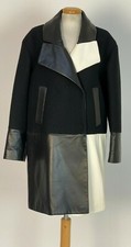 Cappotto donna tessuto pelle