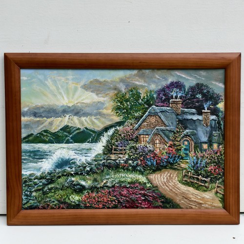 Quadro olio sul tavoletta - quadro,