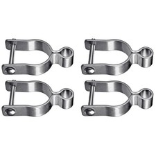 4 Pezzi Cerniere Femmina Acciaio per Catena Link Recinzione 138 Pollici Cancello