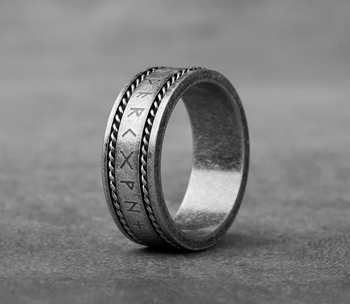 Titanium steel antique silver - steel,