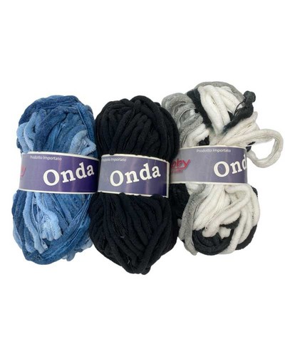 Gomitolo onda ciniglia sfumata - onda,