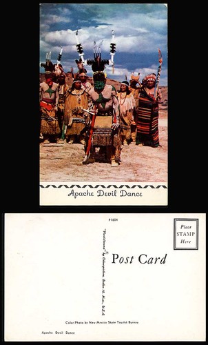 Apache devil dance - devil, dancers