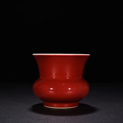 Secchiello scorie smalto rosso