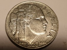 MONETE ANTICHE ( 7 )- VITT. EM. III   RE E IMP ; 20 CENT. ; ANNO 1940 - 1941....