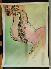  disegno POSTER  litografia BRUNO CASSINARI 66/1000  cm 50x70 arte 