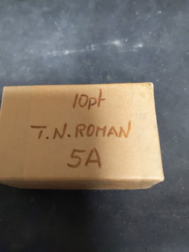 Stampa tipografia lettere n - lettere, t.n