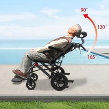 Sedia a rotelle reclinabile