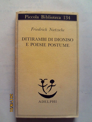 Friedrich nietzsche ditirambi - nietzsche,