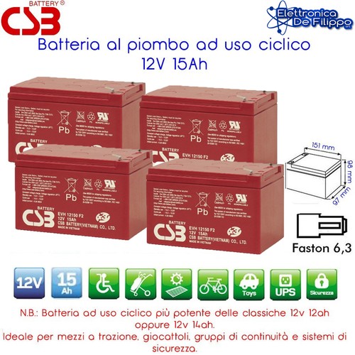 Kit batteria piombo 12v - kit,