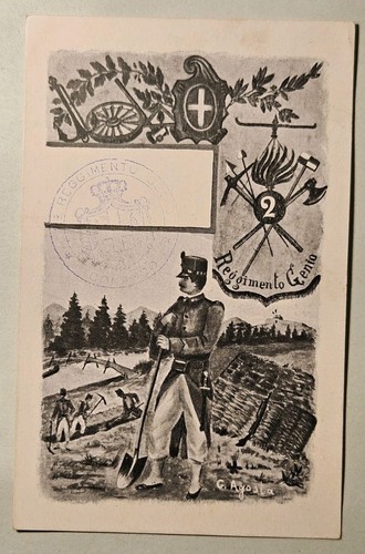 Cartolina militare casale - cartolina,