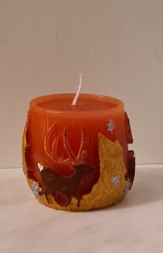 Candela natalizia rotonda - candela,