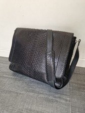 Sacoche SILVANO BIAGINI véritable cuir de python 🐍 Satchel Leather for man