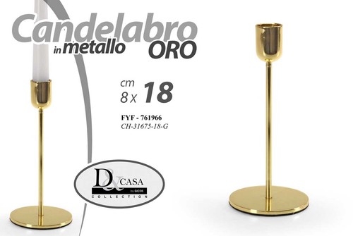 Candelabro colore oro - candelabro,