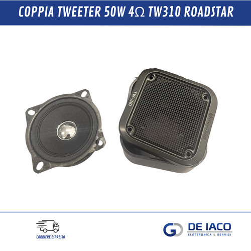 Coppia tweeter roadstar - tweeter, 50w