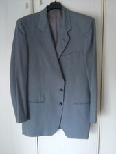 Giacca uomo blu grigio righine, veste tg  50