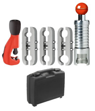 KIT CARTELLATRICE TUBI INOX FLESSIBILI 3/8" 1/2" 3/4" 1" 1"1/4 DIME TAGLIATUBI
