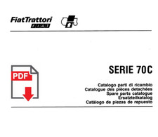 Catalogo ricambi FIAT 70C Manuale parti esplosi trattore SPARE PARTS CD