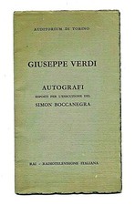 Giuseppe verdi autografi - giuseppe,