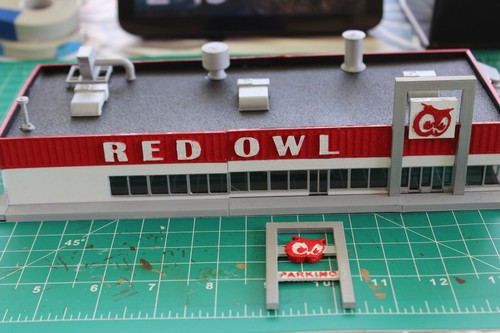 Gufo rosso stampato 3d - rosso,