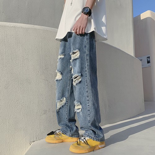 Jeans uomo strappati high