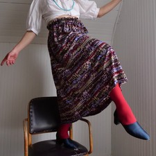 Splendida gonna midi in lana