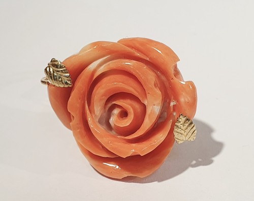 Anello oro corallo - anello,