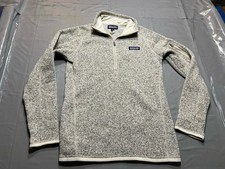 Patagonia Better Maglione Donna XS 1/4 Zip Giacca Pile 25618 Outdoor Avena