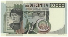 10000 LIRE RITRATTO D'UOMO A