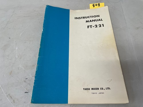 Yaesu 221r manuale - yaesu,
