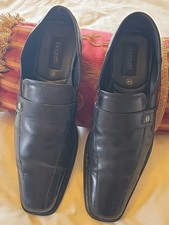 Bugatti Mens Black  Leather