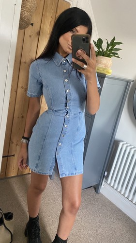 Abito aderente camicia jeans