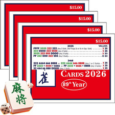 Mahjong Cards 2026,Mah Jong