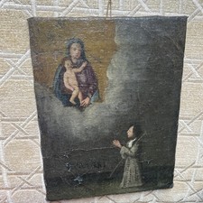 ANTICO EX VOTO MADONNA CON