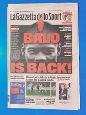 GAZZETTA DELLO SPORT 30 GENNAIO 2013 LAZIO FINALE COPPA ITALIA-BALOTELLI A MILAN