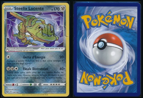 Carta pokémon steelix lucente - pokémon,