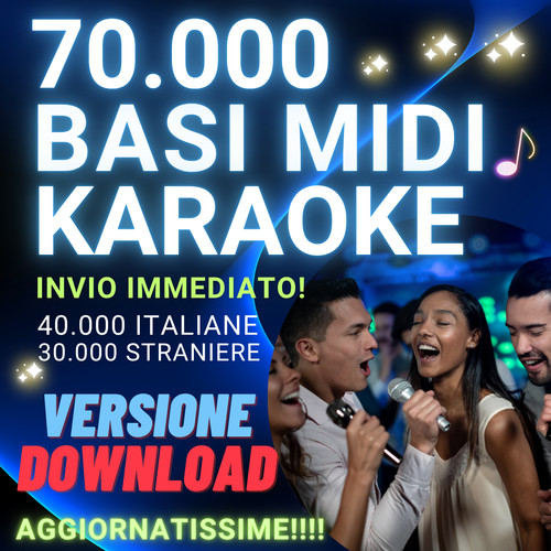 000 basi karaoke midi - 70.000, con