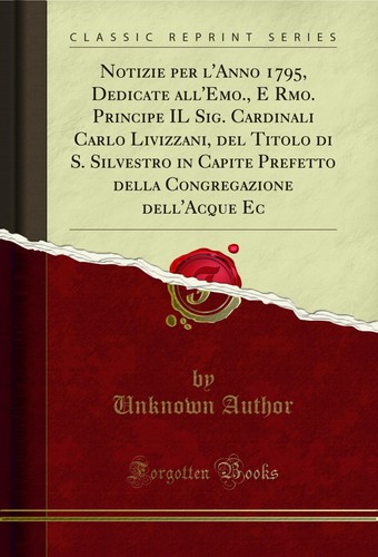 Notizie per anno 1795 - notizie, l'anno